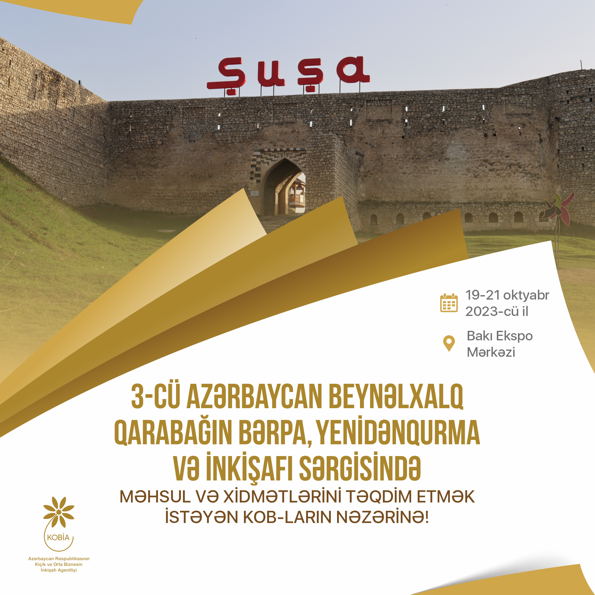 To the attention of SMBs interested in presenting their products and services at the International Restoration, Reconstruction and Development of Karabakh Exhibition!
