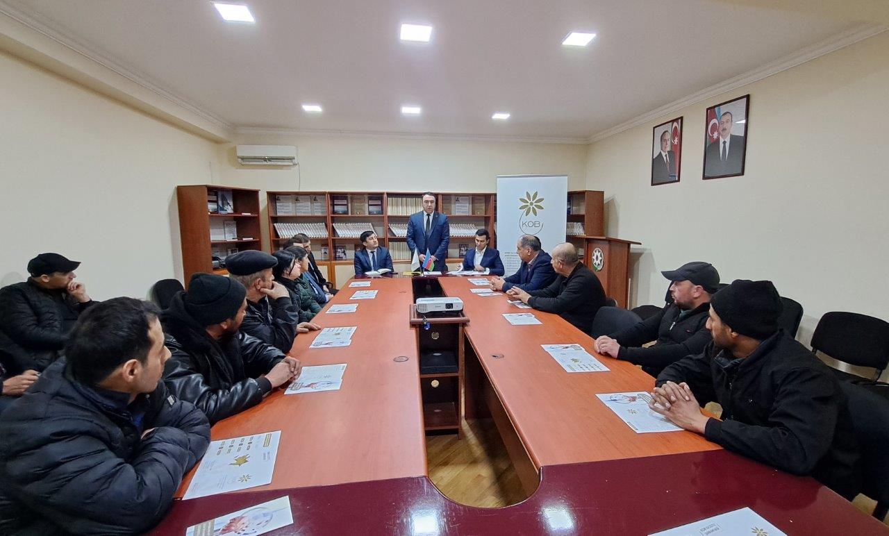 Meeting was held with citizens joined the self-employment programme in Gabala