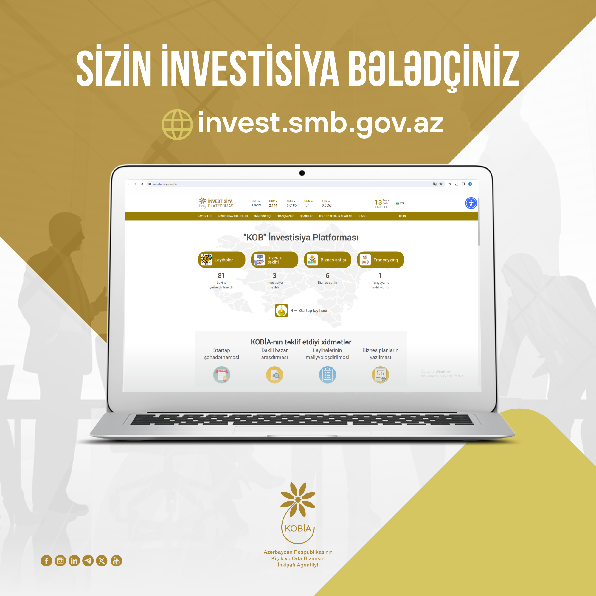 KOBİA призывает инвесторов инвестировать в проекты МСП и стартапов