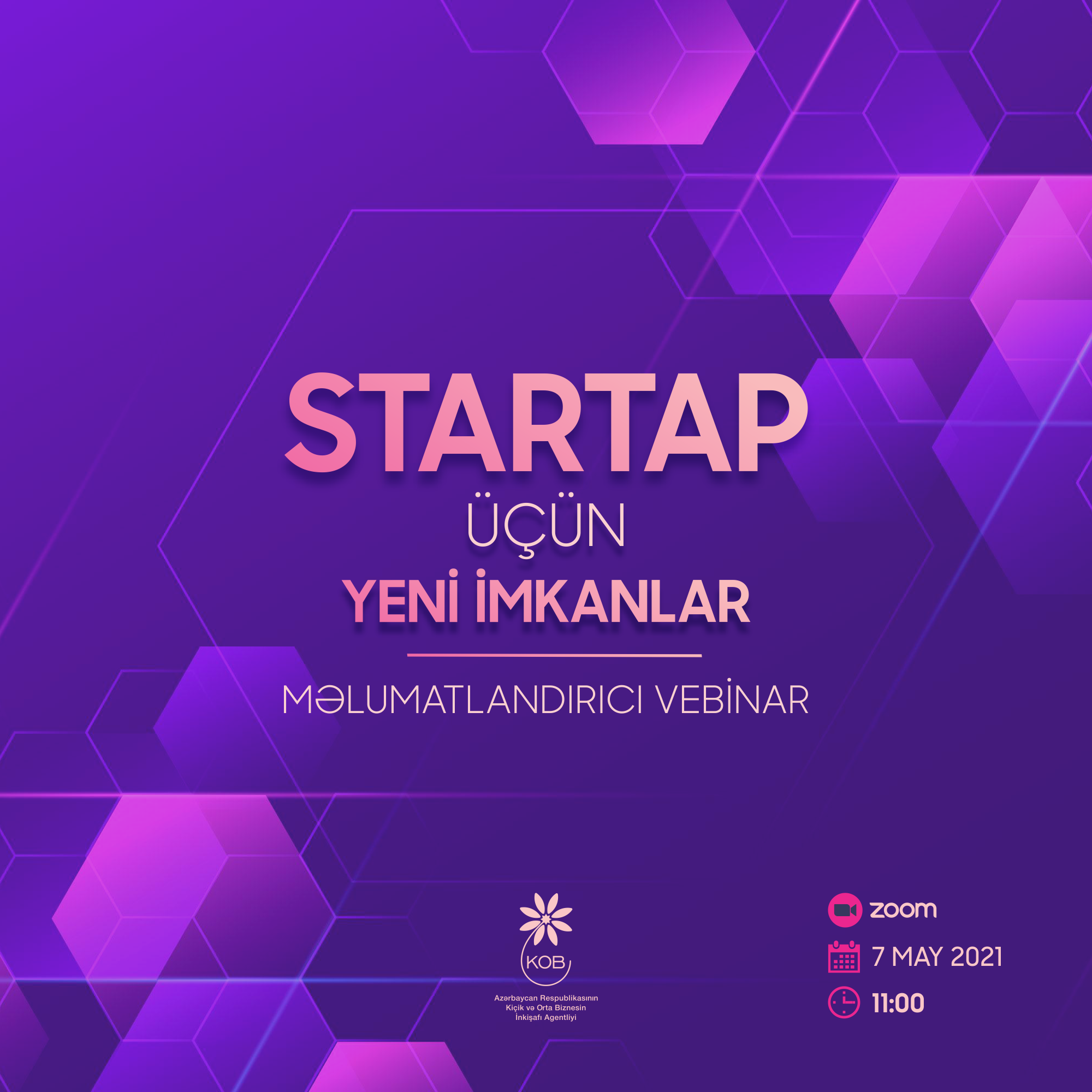 “Startap üçün yeni imkanlar” mövzusunda məlumatlandırıcı vebinar keçiriləcək 