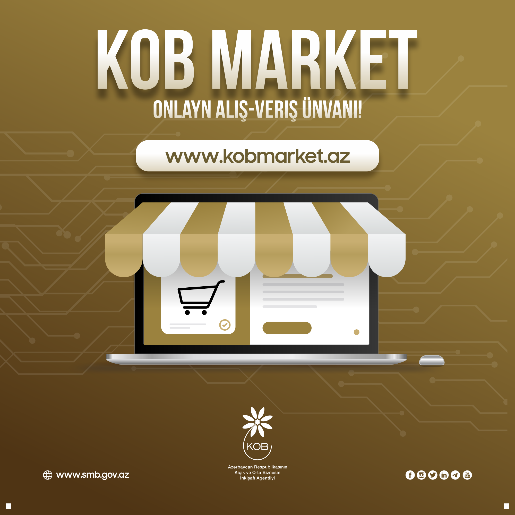 An online sales portal for micro and small businesses www.kobmarket.az has been launched 