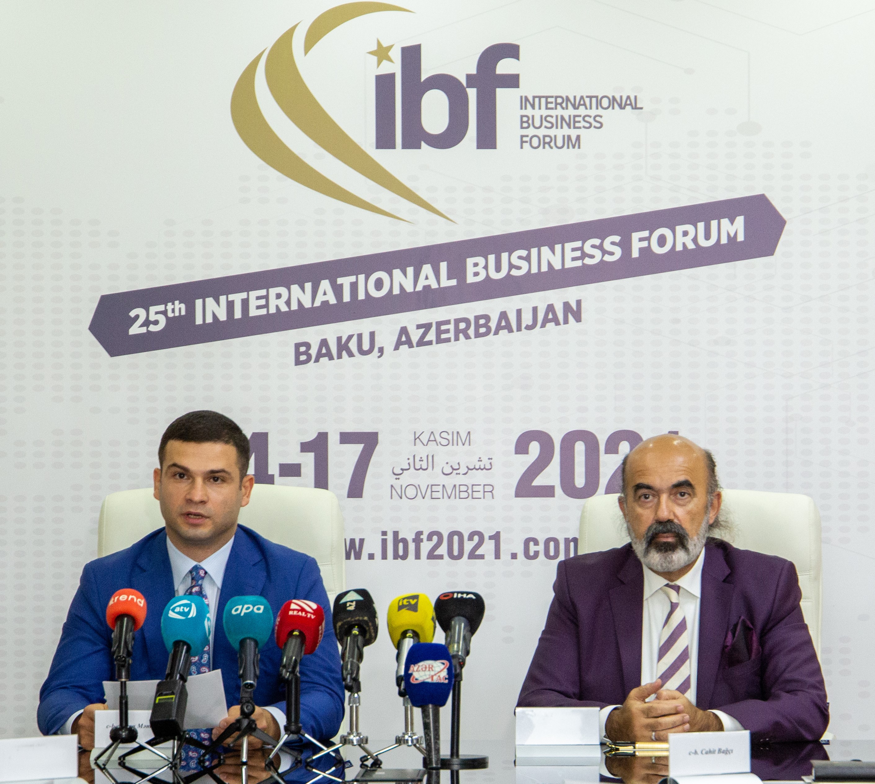 A press conference took place in connection with the International Business Forum to be held in Baku 