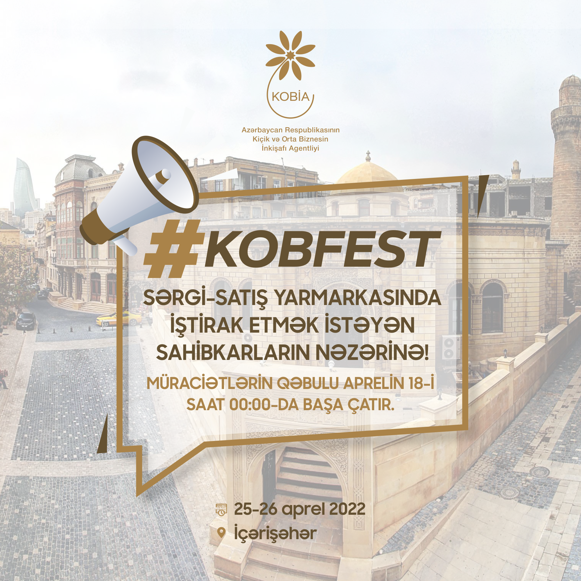 KOB Fest - sərgi-satış yarmarkasında iştirak etmək istəyən sahibkarların nəzərinə!