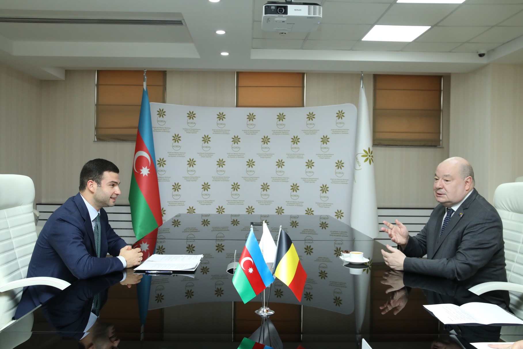 The Belgian ambassador to Azerbaijan visited KOBİA 