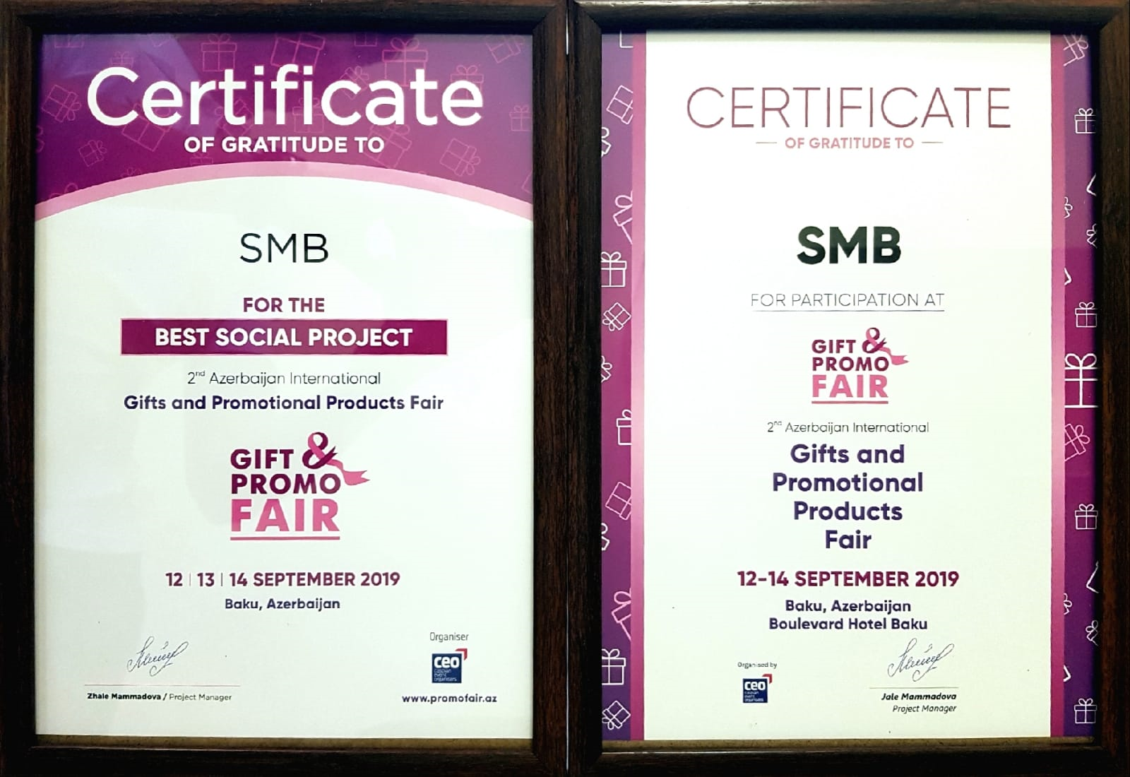SMBDA stand won “The Best Social Project” award 