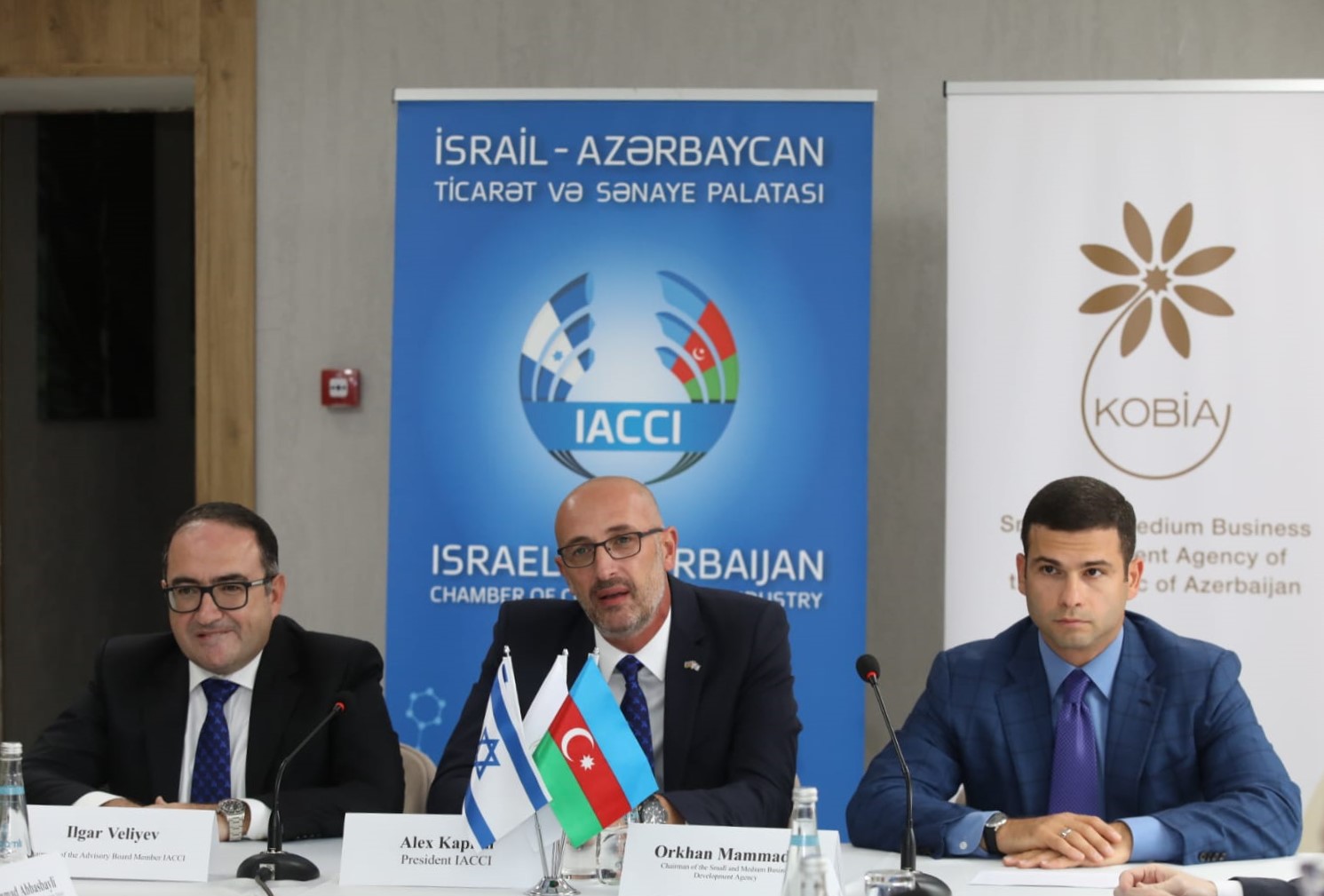A memorandum was signed between KOBİA, the Federation of Israeli Chambers of Commerce and the Israel-Azerbaijan Chamber of Commerce and Industry 